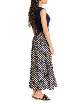 Pebble Dream Mixed Media Dress