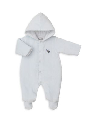 Boys' Velour Hooded Footed Bunting - Baby