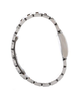  Tank Francaise Quartz Watch in Stainless Steel and Rose Gold with Diamond Markers 20mm