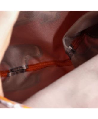 PM Silky City Bag Printed Silk and Leather