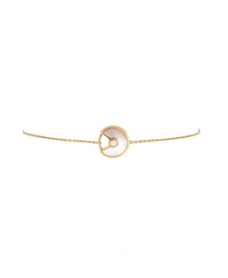 Pre-Owned Cartier - XS Amulette de Cartier Bracelet 18K Gold with Diamond and Mother of Pearl