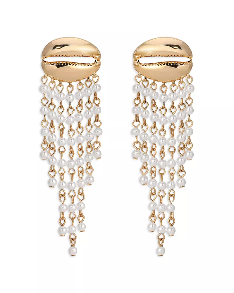 Ettika Mykonos Shell Dangle Earrings