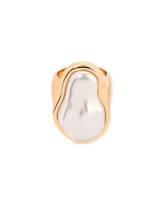 Ettika - Sea Born Imitation Pearl Cocktail Ring