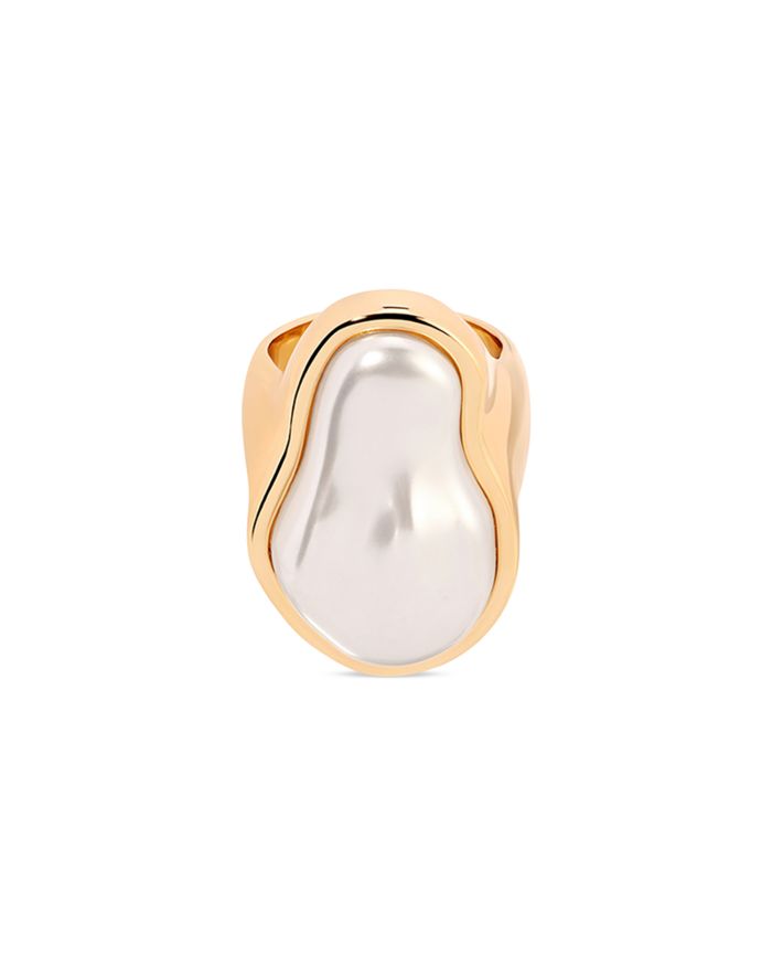 Sea Born Imitation Pearl Cocktail Ring