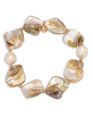 True Shell Stretch Bracelets, Set of 2