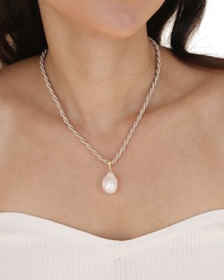 Cultured Freshwater Pearl Token Necklace, 16"