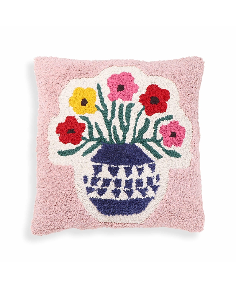 Tov Furniture Blossom Tufted Cotton 20in Square Accent Pillow In Multi