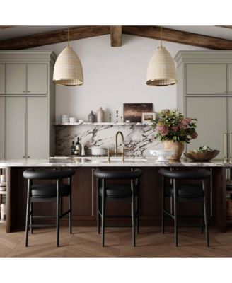 Spara Faux Leather Counter Stool