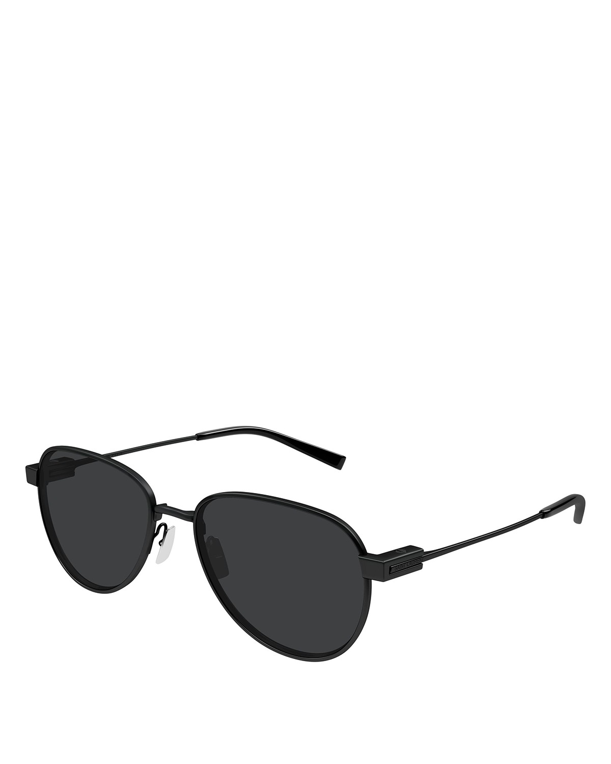 Saint Laurent Pilot Sunglasses, 53mm in Black