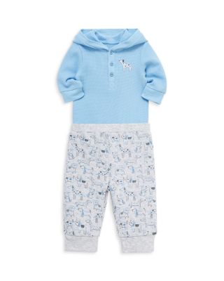 Boys' Puppy Hooded Bodysuit & Pants Set - Baby