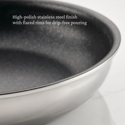 ProBond&amp;reg; Luxe 12.5&amp;quot; Professional Clad Stainless Steel Skillet with TITUM Nonstick
