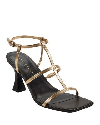 Women's Dennie Square Toe Strappy Mid Heel Sandals