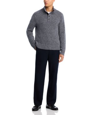Donegal Button Placket Wool & Cashmere Sweater - Exclusive