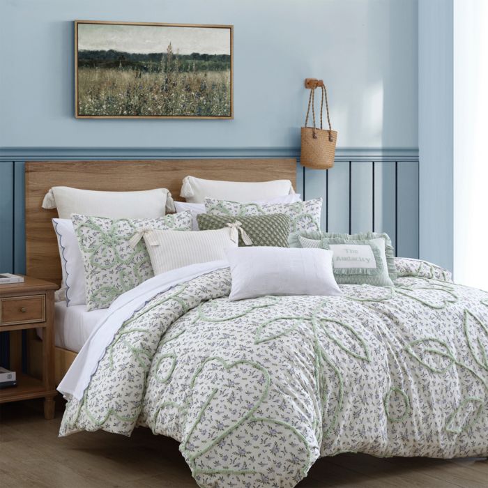 Blueberry Chenille Bedding Set