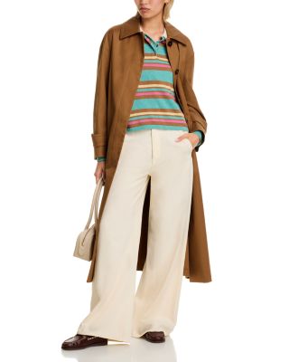 Cropped Stripe Rugby Sweater