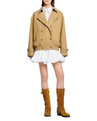 Short Oversized Trench Coat