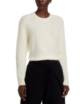 100% Cashmere Brushed Saddle Shoulder Sweater - Exclusive