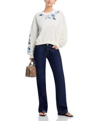 Teddy X Flower Crewneck Sweatshirt