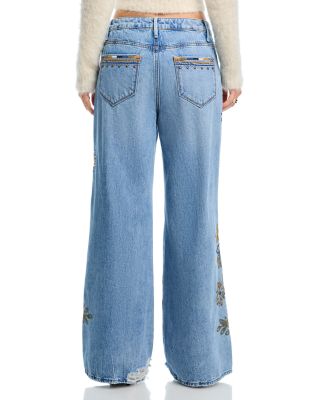 Marlena Distressed X Copper Magnolia Jeans in Light Wash