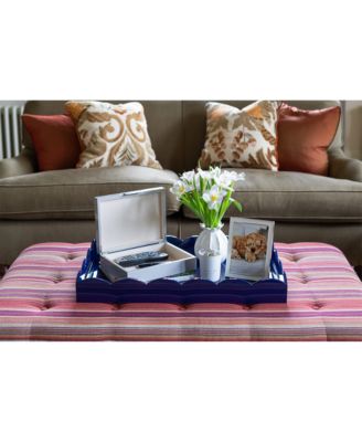 High Gloss Lacquer Box with Silver - Large