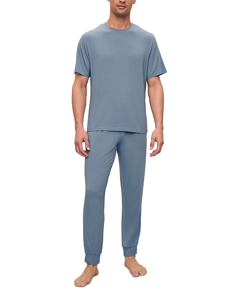 Eberjey Henry Long Pajama Set In Blue
