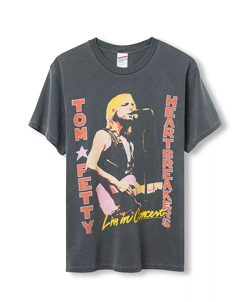 Junk Food Clothing Unisex Tom Petty Live In Concert Flea Market Tee