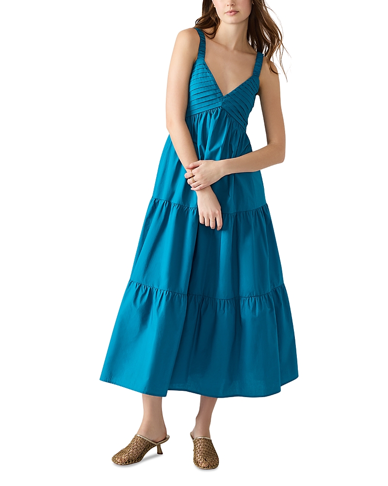 Steve Madden Eliora Tiered Cotton Sundress In Brown