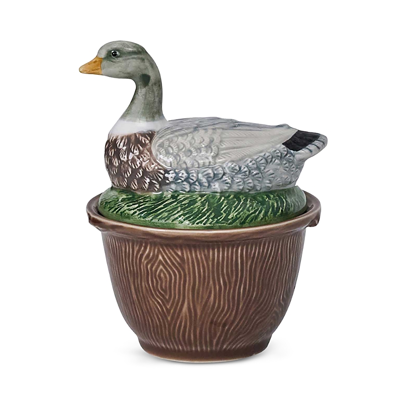 Juliska Forest Walk Duck Bowl With Lid In Brown