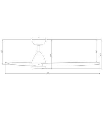 Skylark 62" Selectable 2700-3000-4000-5000K LED Indoor or Outdoor Smart Home Ceiling Fan