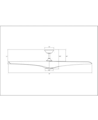  Fans Zephyr 72in Selectable 2700-3000-4000-5000K LED Indoor or Outdoor Smart Home Ceiling Fan
