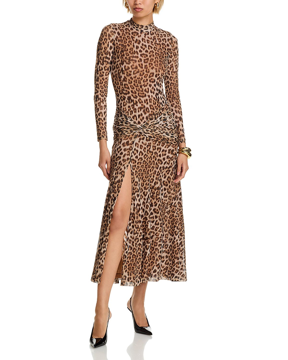 Bardot Lea Mesh Midi Dress