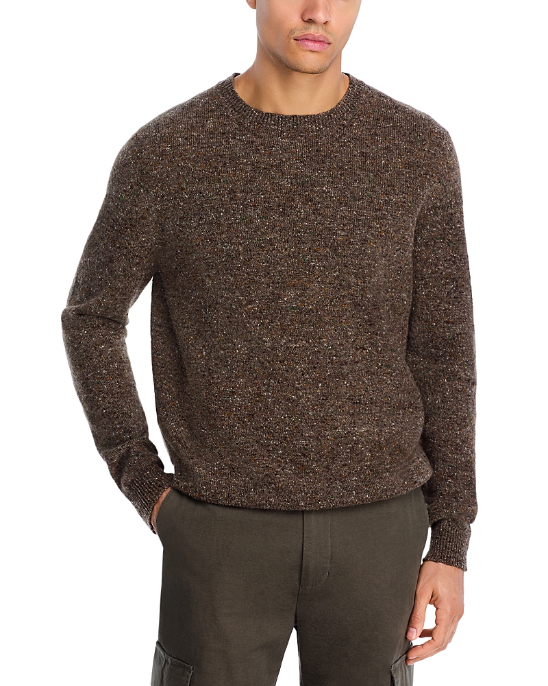 Inis Meain Merino Wool And Cashmere-blend Sweater In Brown