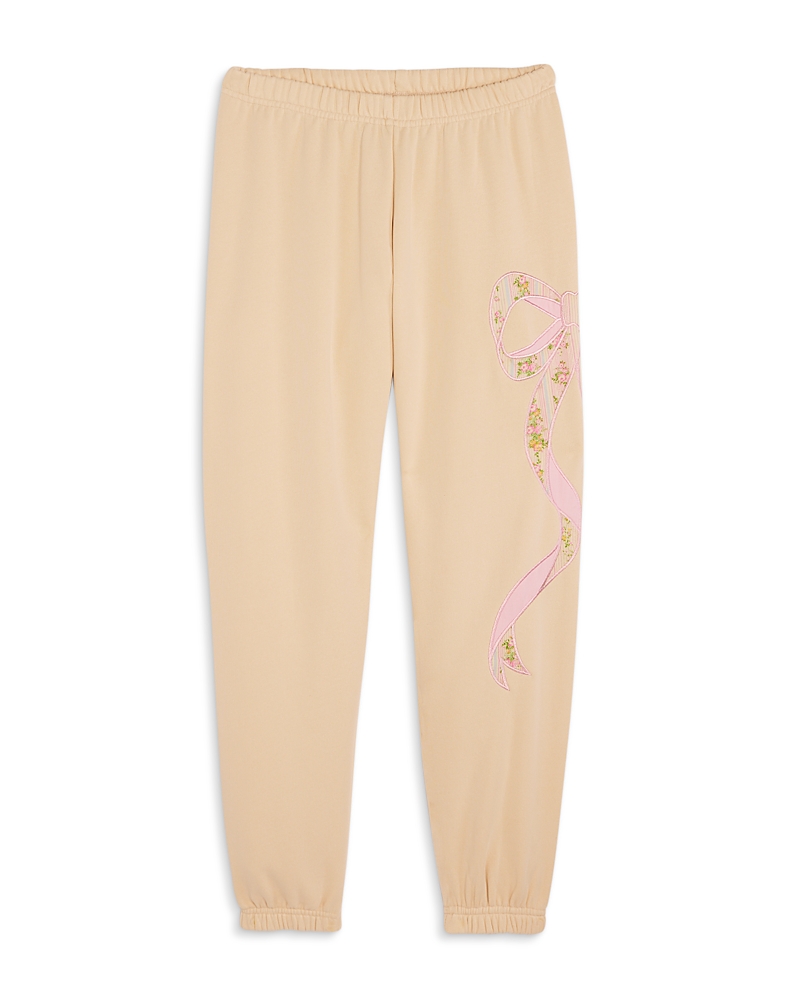KatieJnyc Girls' Dylan Bow Applique Jogger Pants - Big Kid