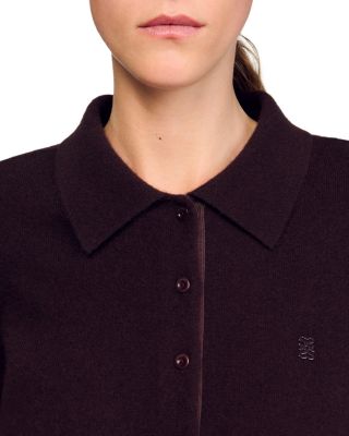 Wool Blend Cardigan Sweater