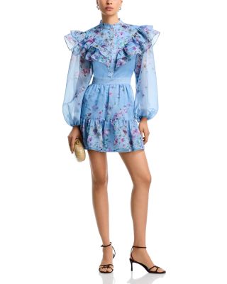 Floral Print Mini Dress - Exclusive