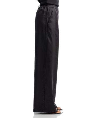 Satin Wide Leg Pants - Exclusive