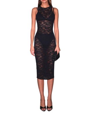 Fleur du Mal - Le Stretch Lace Racer Tank Dress