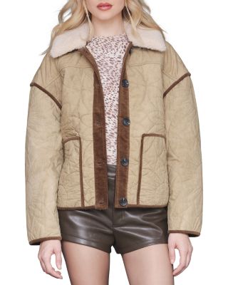 Avec Les Filles - Contrast Trim Quilted Jacket