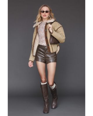 Contrast Trim Quilted Jacket