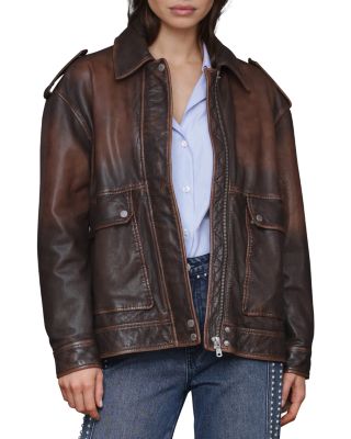 Genuine Leather Aviator Jacket