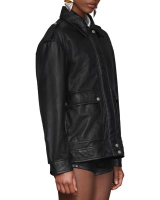 Genuine Leather Aviator Jacket
