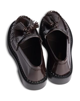 Women&#39;s Mocassini Leather Loafer Flats