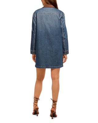 Winnifred Contrast Collar Denim Dress