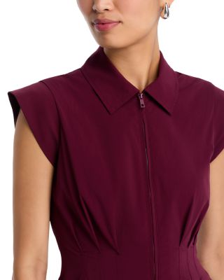 Dyanne Poplin Pleated Mini Dress