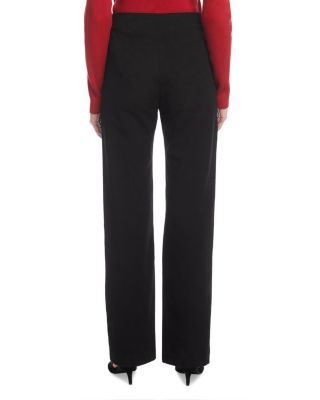 Contrast Pocket Wide Leg Pants