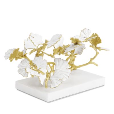 Butterfly Ginkgo Golden Decorative Object