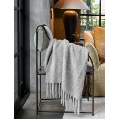 Poncho Suri Alpaca Boucl&amp;eacute; Throw