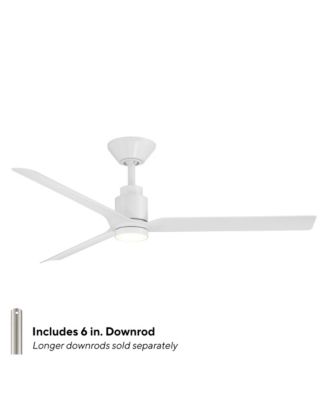 Fans Smooth 52 in Selectable 2700-3000-4000-5000K LED Indoor or Outdoor Smart Home Ceiling Fan