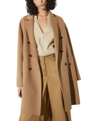 MAX&Co. Double Breasted Wool Coat | Bloomingdale's Women