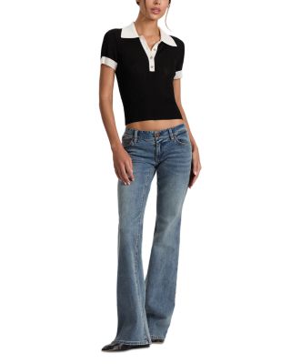 Martha Ribbed Knit Polo